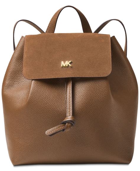 michael kors junie suede flap backpack|Michael Kors Junie Suede Flap Backpack .